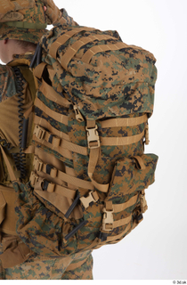 Photos Casey Schneider US Troops backpack detail of uniform upper…